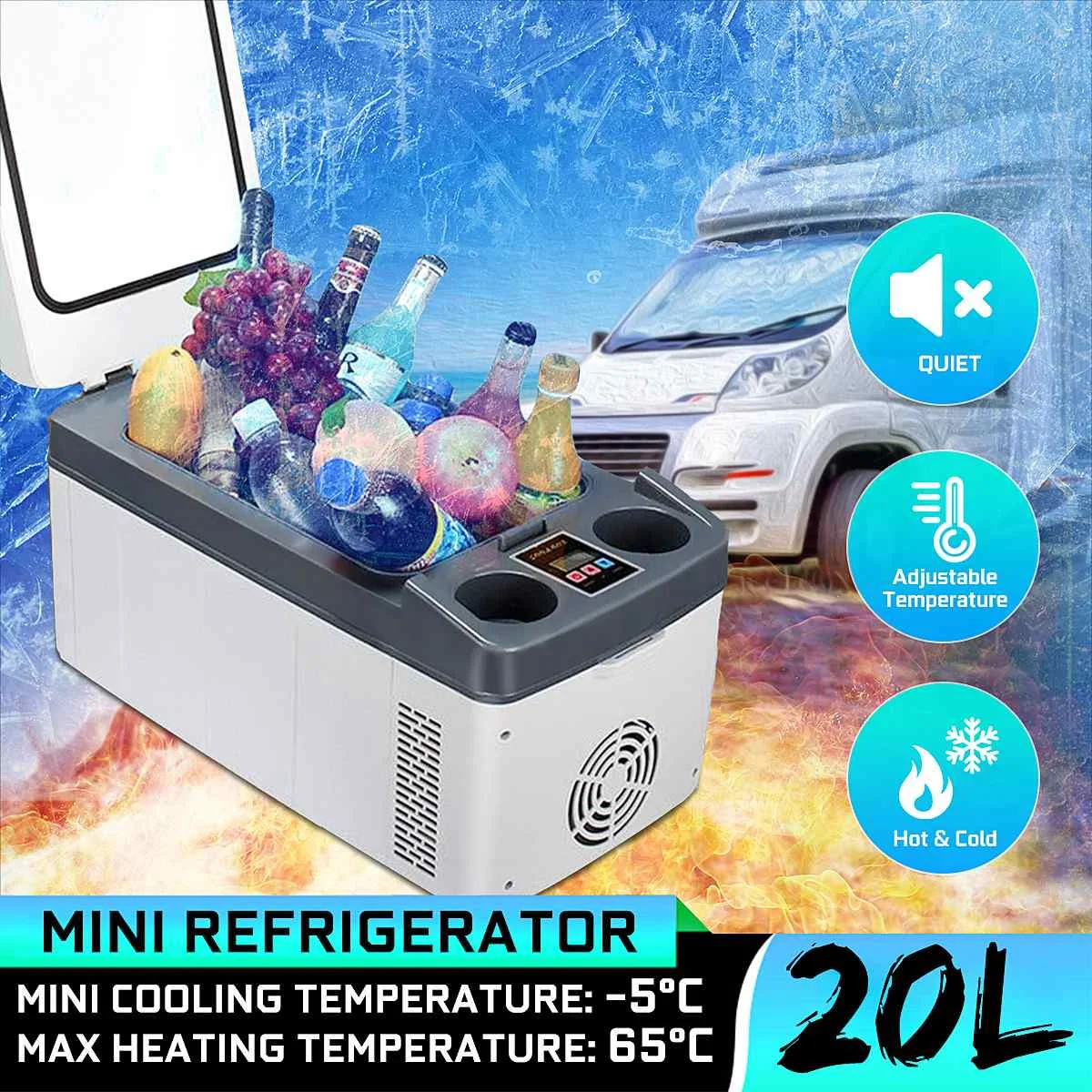 5-65 градусов 12L/20L переносной мини-холодильник 12 V/240 V автомобильный кемпинг домашний холодильник охладитель/подогреватель для автомобиля зима на открытом воздухе