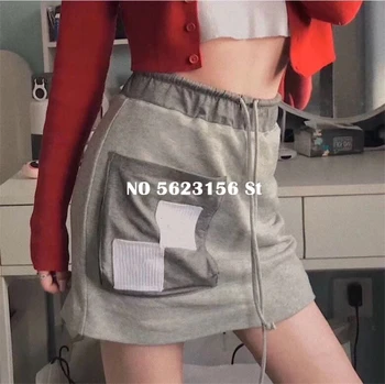 

Summer New women fashion mini skirt geometric embroidery A-Line Casual High-end design skirts womens clothes