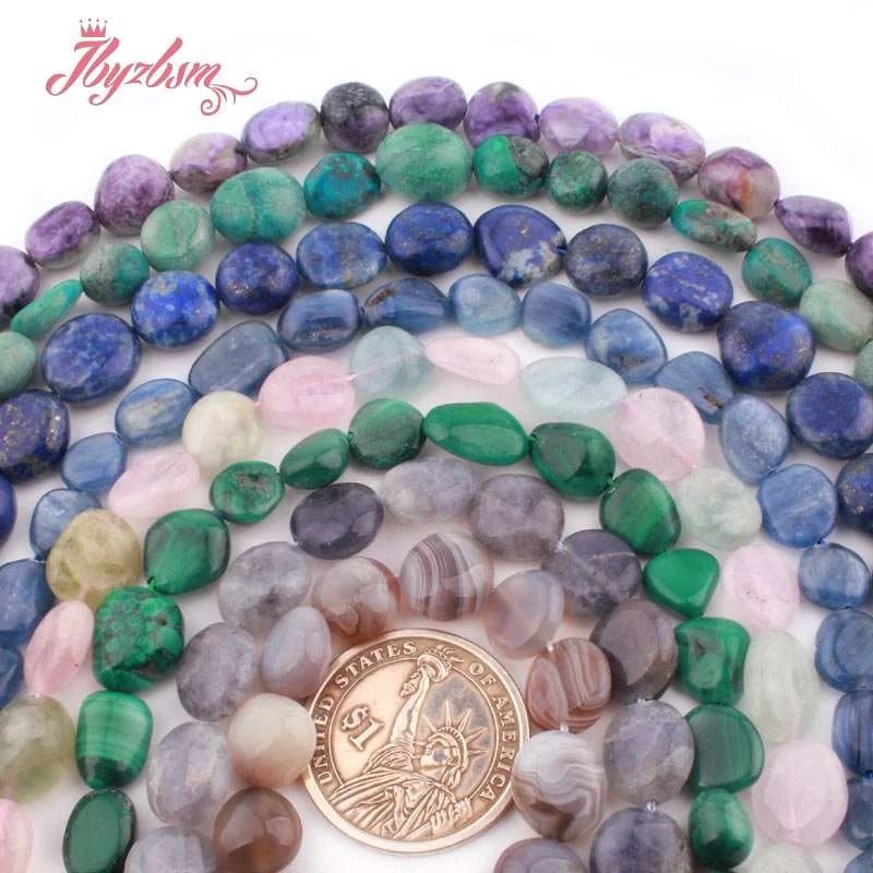 5x8-10x12mm Irregular Freeform Natural Stone Spacer Beads For DIY Necklace Bracelet Jewelry Making 15&quotWholesale Free Shipping |