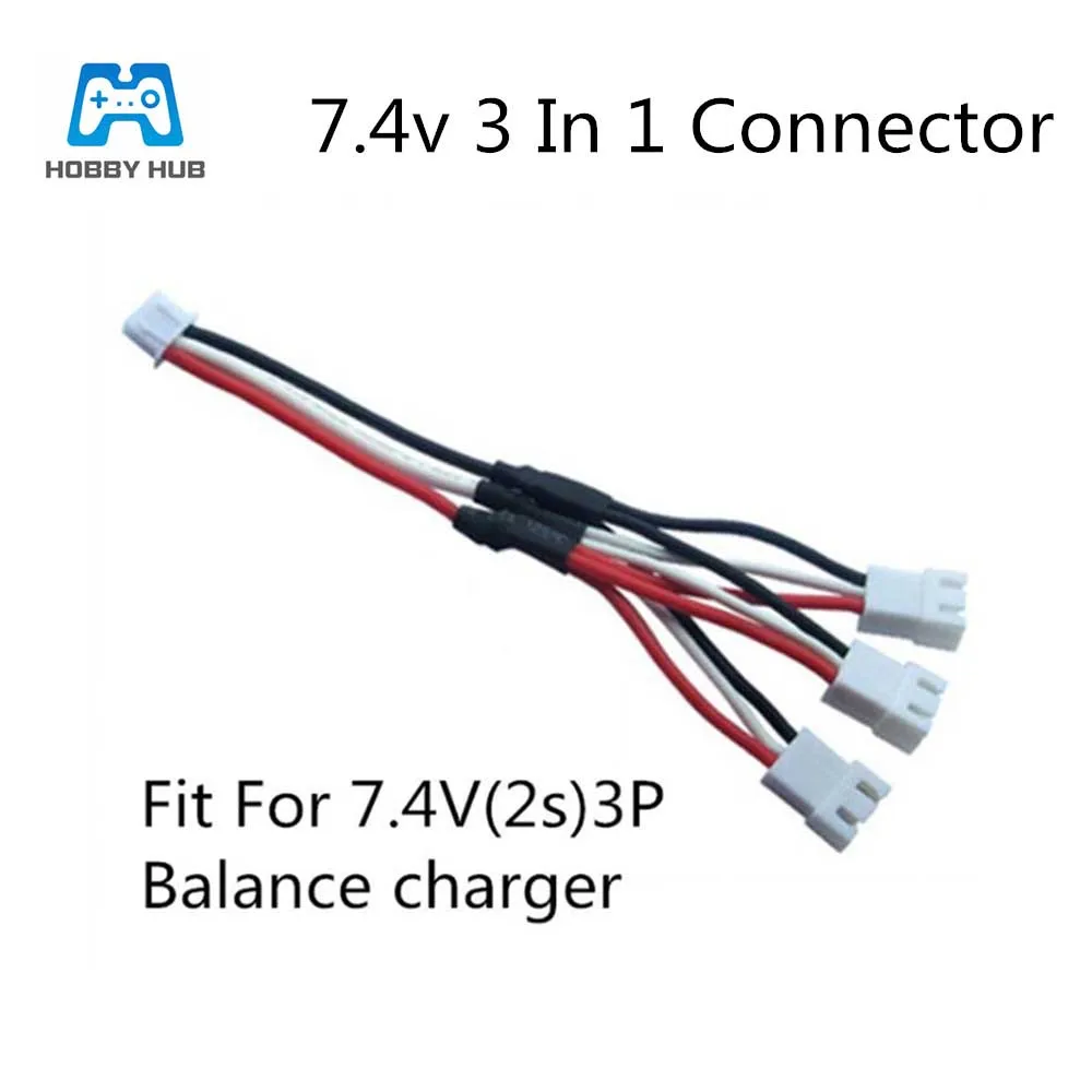3 в 1 параллельный зарядный кабель для аккумуляторов Syma X8C 7 4 В 2s | Игрушки и хобби