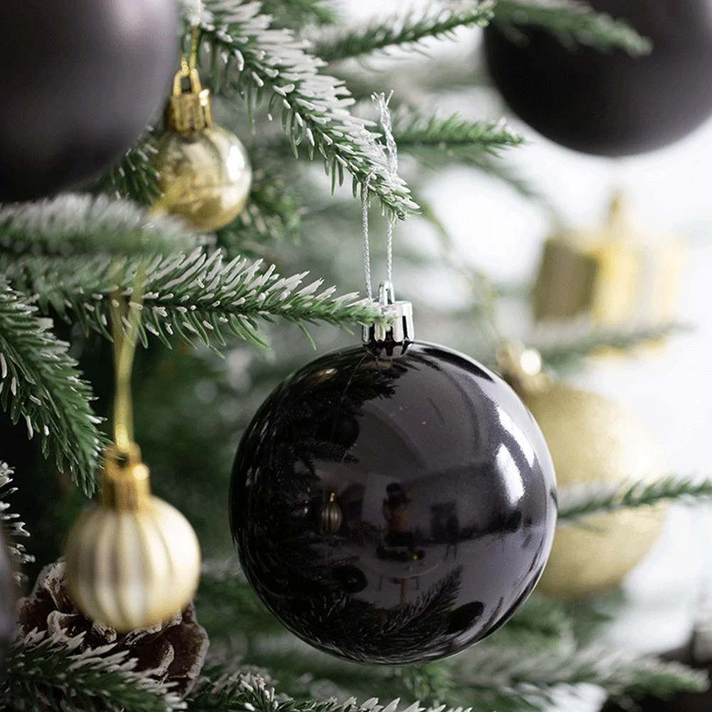 Bolas De Natal Decoração Da Árvore de Natal Pingentes Pendurados Bola  Decorativa do vintage Preto 6 Pçs/set Bolas De Natal Enfeites de Árvore de  natal|Decorações de festas DIY| - AliExpress