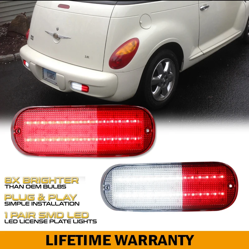 Smoke Euro Tail Lights For 2001-2005 Chrysler PT Cruiser – Driver & Passenger Side, DOT/SAE Certified