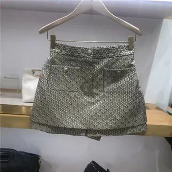 

Women's Shorts Skirts Floral Print Casual Clothing with Pockets2019 Summer