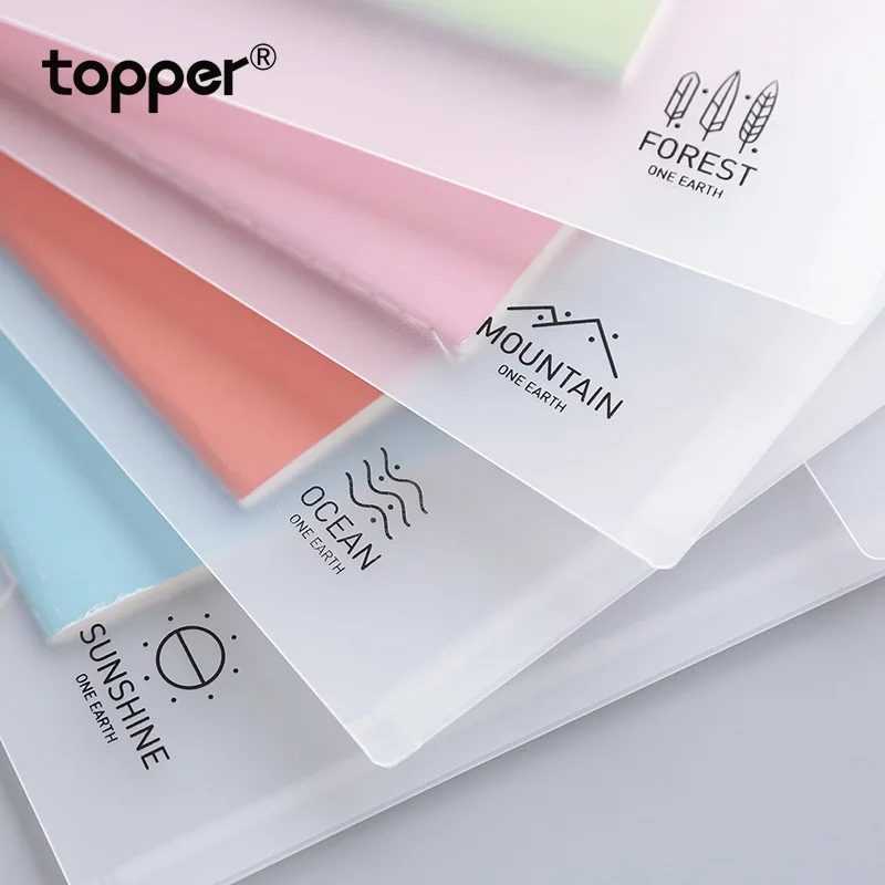 A4 папка для файлов прозрачная матовая сумка для хранения прозрачная сумка pp, файловый пакет зажим для папки студенческие канцелярские принадлежности простой стиль