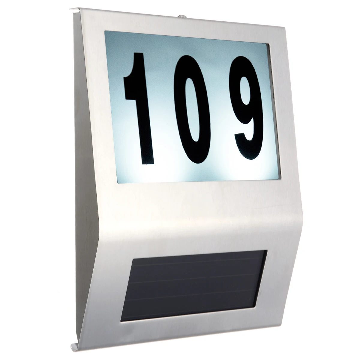 1pcs Solar Powered House Hotel Door Address Plaque Number Digits Plate LED Light Sign Solar Lighting Mayitr