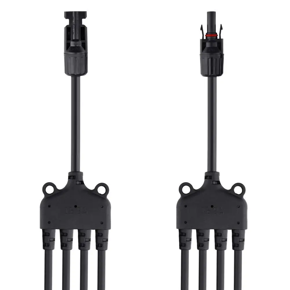 

1pair Cable Connector Branch 1 To 4 Type Male & Female MC4 Solar Adaptor MC4 Connector MC4 Adaptor MC4 Branch