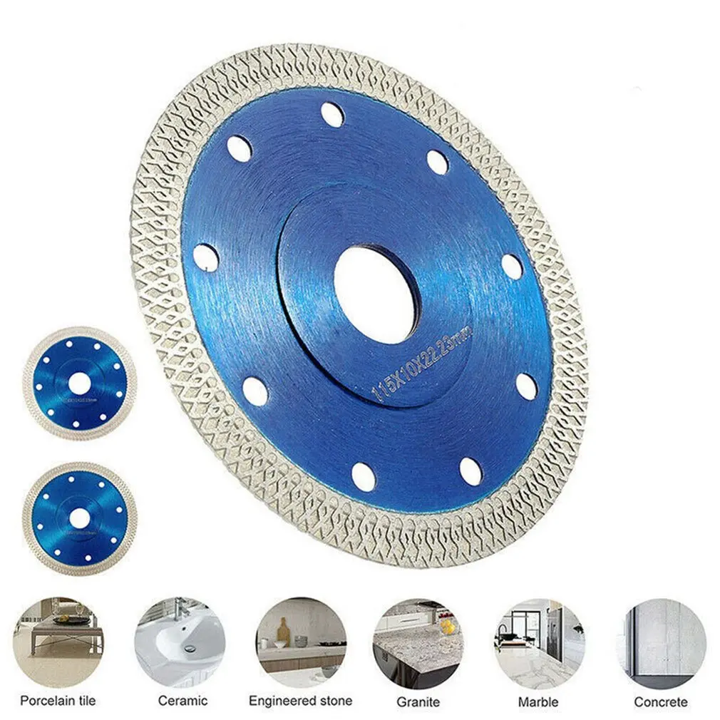 105/115/125mm Diamond Saw Blade Disc Porcelain Tile Ceramic Granite Marble Cutting Blades For Angle Grinder Stone Saw Blade 105 115 125mm diamond cutting disc ultra thin saw blade tile ceramic granite brick cutter for marble machine angle grinder