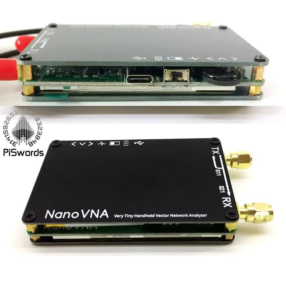 Векторный анализатор сети NanoVNA 50 кГц 900 МГц в металлическом корпусе HF VHF UHF антенна