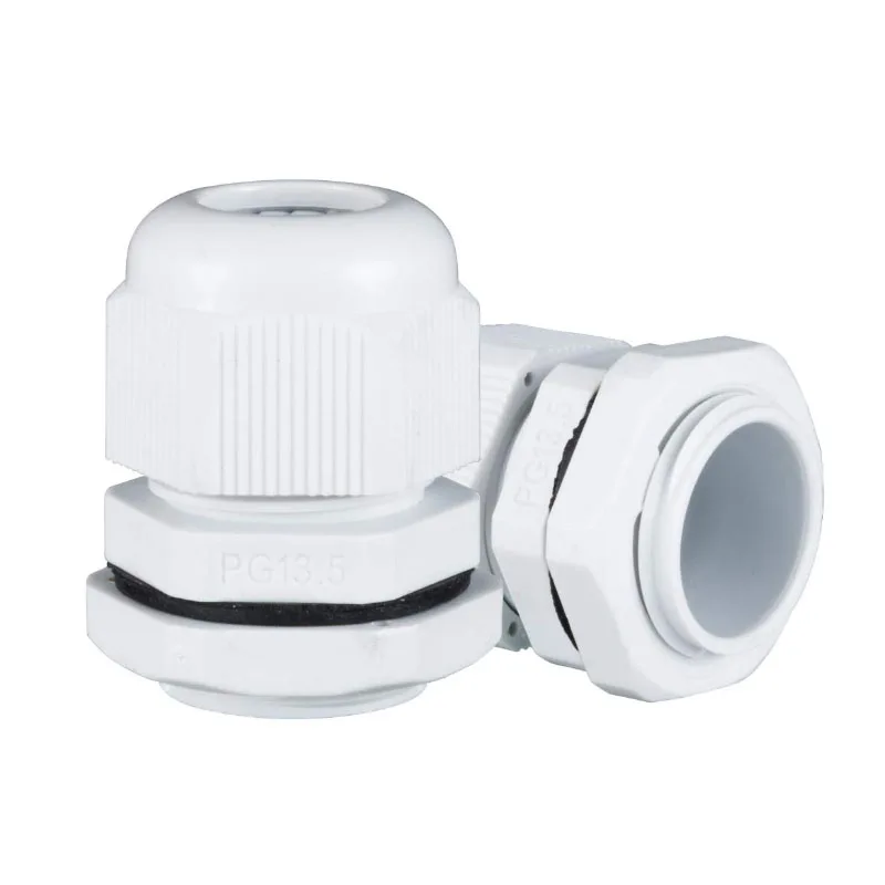 PG19 PG21 PG25 PG29 Waterproof Nylon Cable Gland Joint Adjustable Connector for 102mm-25mm , Pack of 10