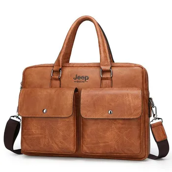 

Men Briefcase Bag High Quality Business Leather Shoulder Messenger Bags Office Handbag Laptop bag