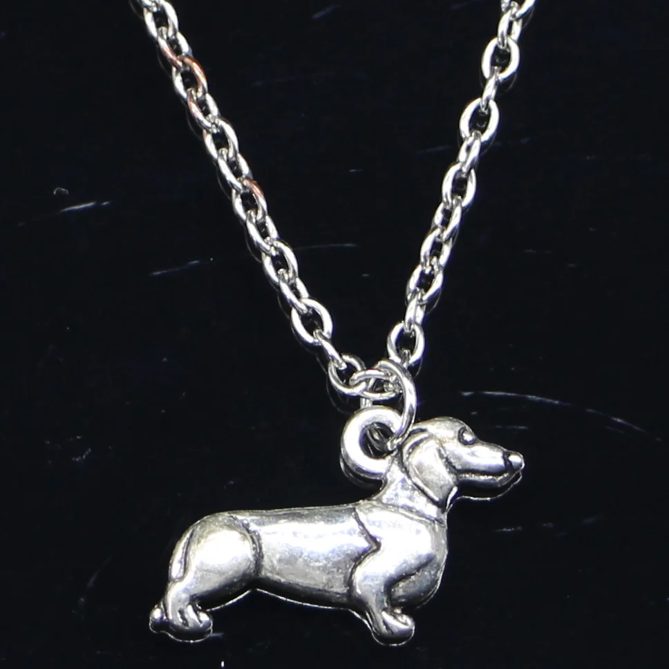20pcs New Fashion Necklace 20x15mm dog dachshund Pendants Short Long Women Men Colar Gift Jewelry Choker | Украшения и аксессуары