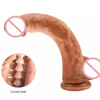 Real Huge Dildo with Suction Cup Artificial Penis for Women Masturbation Female Strapon Dildos Anal Plug Adult Sex Toy 1