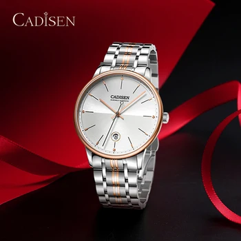 

CADISEN Mechanical Automatic Watches Mens 100m Waterproof Classic Fashion Clock Luxury NH35A Watch Men Sports reloj hombre 2020