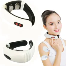Electric Pulse Neck Massager Cervical Massage Neck Pad Physiotherapeutic Acupuncture Magnetic Therapy Massager Relief Pain Tool