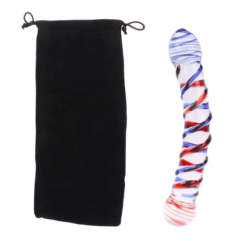 Sex deldo toys for women Pyrex Glass Dildo big dildo Double Ended Headed Crystal Fake Penis Anal Butt Plug G Spot Drop ship |