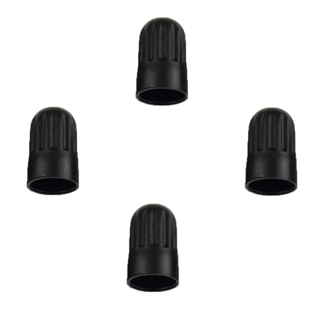 4 Pieces Long  Protection Cap Cover For TR20008 TPMS Valve Black