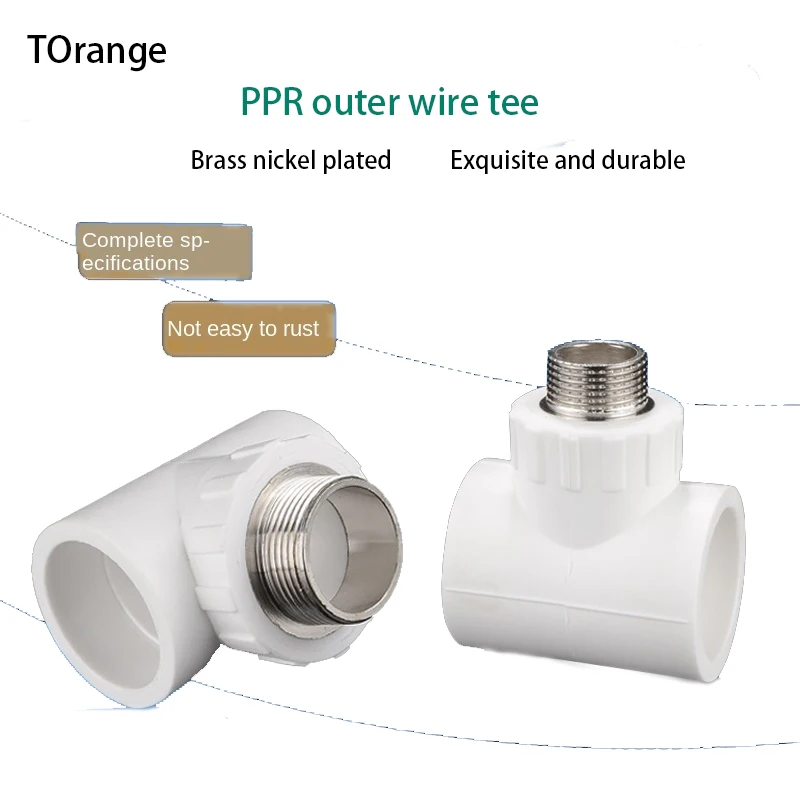 

Pipe Fittings 50/63PPR Outer wire teeth Tee reducer reducer 1/2 IN 3/4 IN 1 1N 1.2IN 1.5IN 2IN ppr fittings