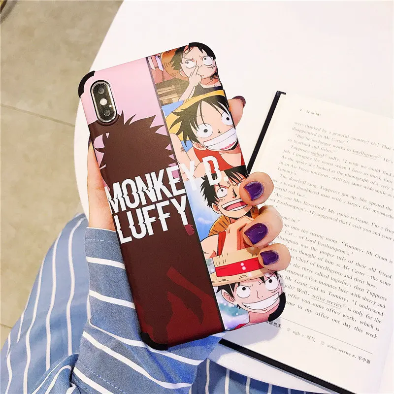 Monkey D Luffy чехол для iPhone 6 6s 7 8 plus X XR XS Max чехлы для телефонов новые классные Японские Аниме одна деталь Мягкий ТПУ задняя крышка Coque - Цвет: 1