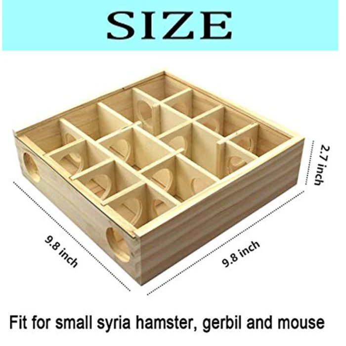 Домашние хомяки деревянные лабиринты туннель Песчанка Крыса Мышь Мыши маленькие животные играть игрушки DTT88
