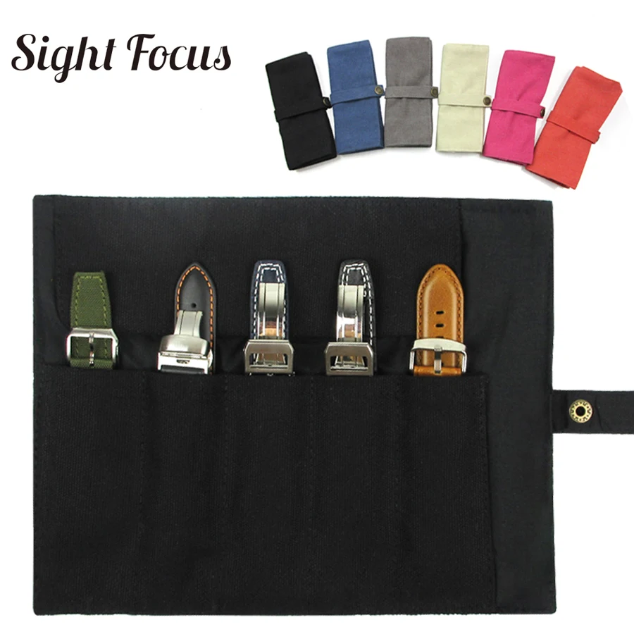 Watch Band Organizer Watchband Protable Storage Bag For Garmin Samsung Apple Suunto Quartz & Mechanical strap traval Pouch Case