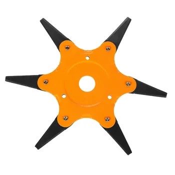 

6 Teeth Brush Cutter Blade Trimmer Metal Blades Trimmer Mower Head Garden Grass Trimmer Head 65Mn For Lawn Mower Eater