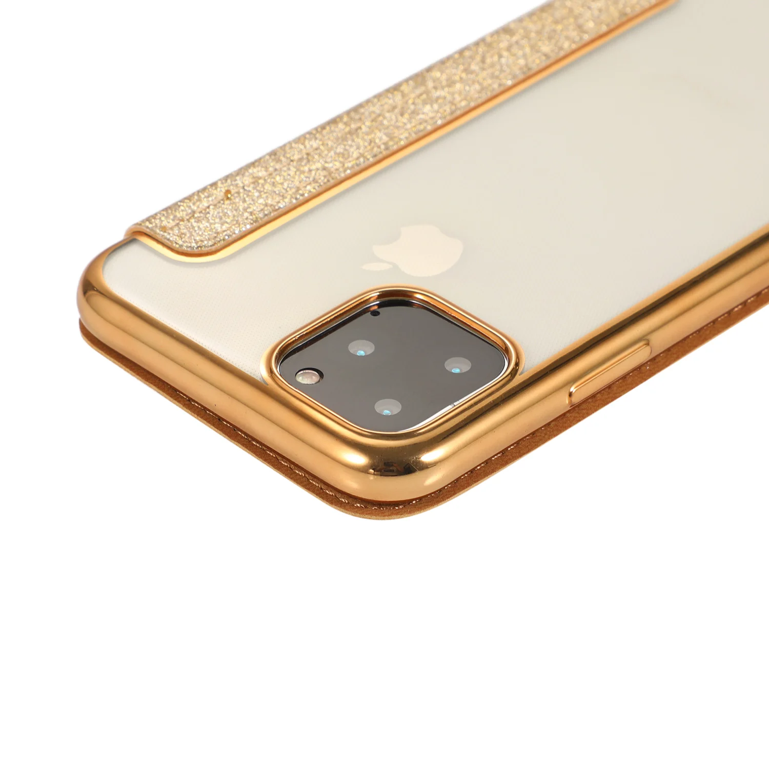 Чехол сверкающий с блестками для iPhone 11 Pro Max кожаный флип прозрачная задняя тонкая подставка чехол-кошелек для iPhone XS MAX XR 6 6s 7 8 Plus Capa