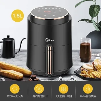 

Household Air Fryer Large Capacity Automatic Smokeless Air Fryer Intelligent Electric Frying Pan Air Fryer 1.5L 220V