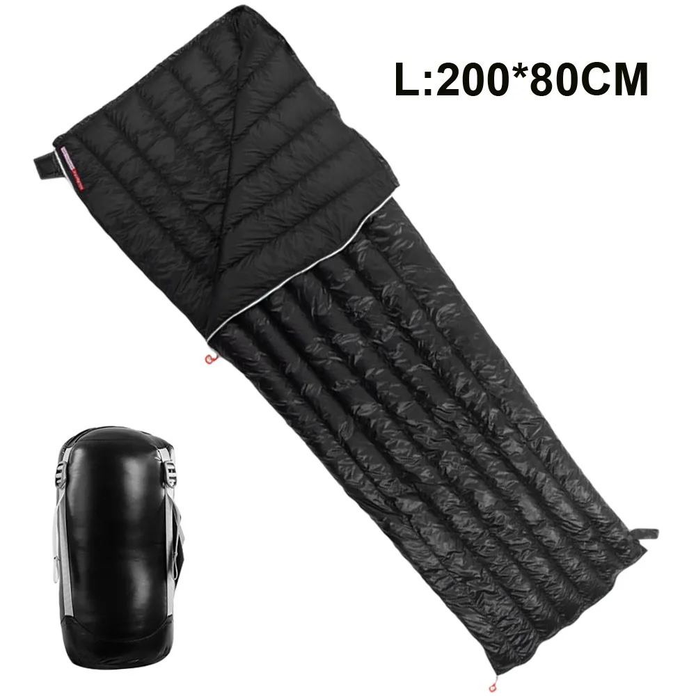 L Sleeping Bag Natural Down Sleeping Bag Envelope Lightweight Portable Fluffy Sleeping Bag for Outdoor Camping Travelling - Цвет: L