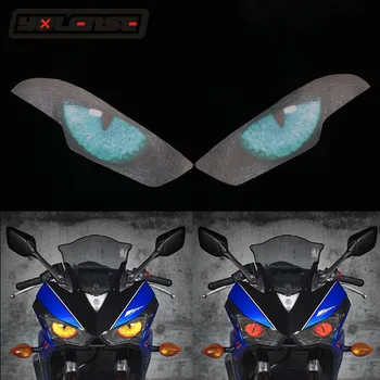 

For YAMAHA YZF-R3 YZF-R25 YZFR3 YZFR25 YZF R3 R25 2015 2016 2017 2018 Motorcycle 3D Front Fairing Headlight Sticker Guard