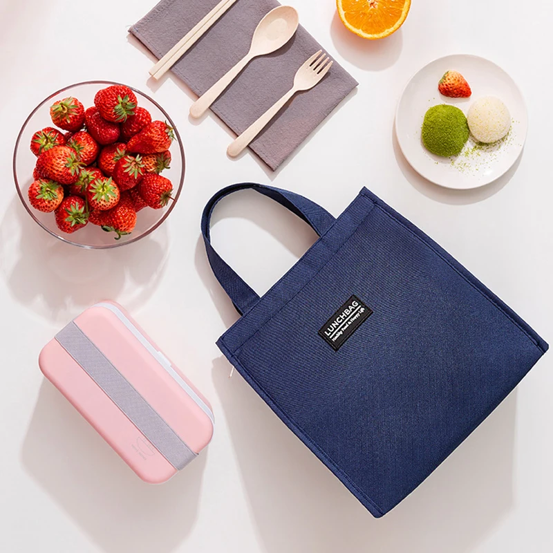 Borse per il pranzo isolate alla moda per uomo e donna Bento Box Organizer Borsa frigo impermeabile per cibo e bevande da campeggio_voghion.com