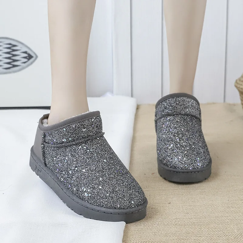 

Women's Boots Women's Platform Ankle Boots 2019 Winter Female Girl Fur Boots Furry Snow Boots Winter Shoes