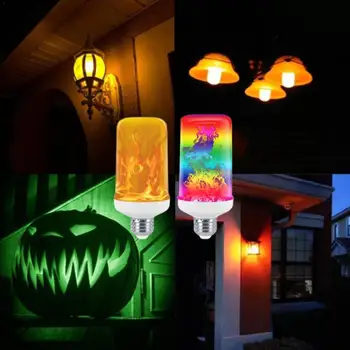 

E27 LED Flame Bulb LED Dynamic Flame Effect Fire Light Lamp LED Bulbs Bulb Flickering Emulation Lighting Creative Decor N7N8