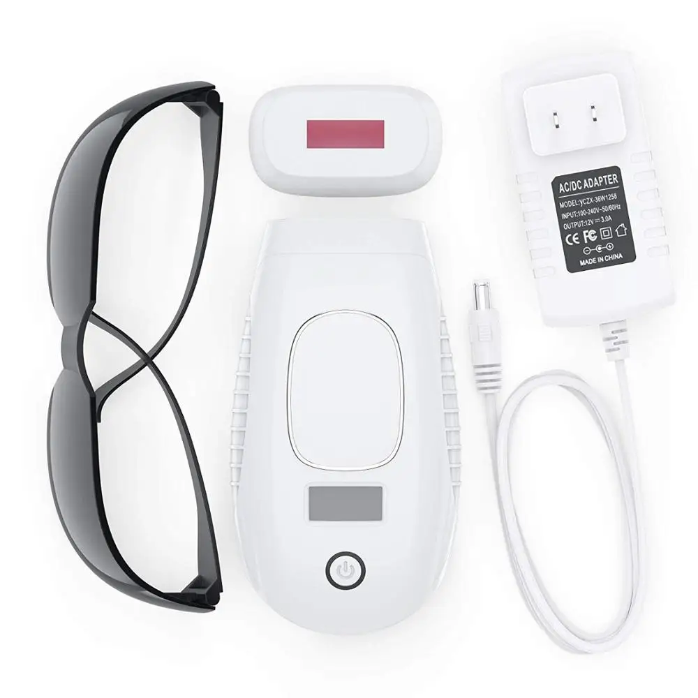 white with box 600000 вспышек для всего тела IPL эпилятор, устройство для удаления волос для лица и тела Led Экран профессиональные салонные для волос удаление машина - Цвет: white with box