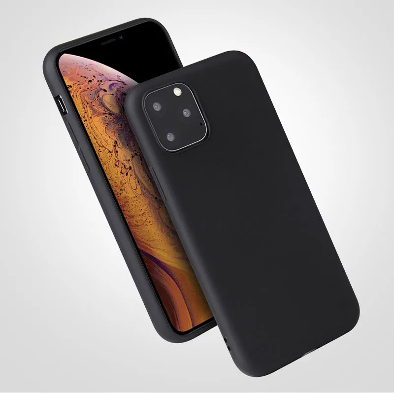 

For iphone 11 Pro Max Candy Color Phone Case for iPhone X XS MAX XR 7 8plus 6 6s Case Soft TPU Anti-Fall Scrub Back Cover Shell