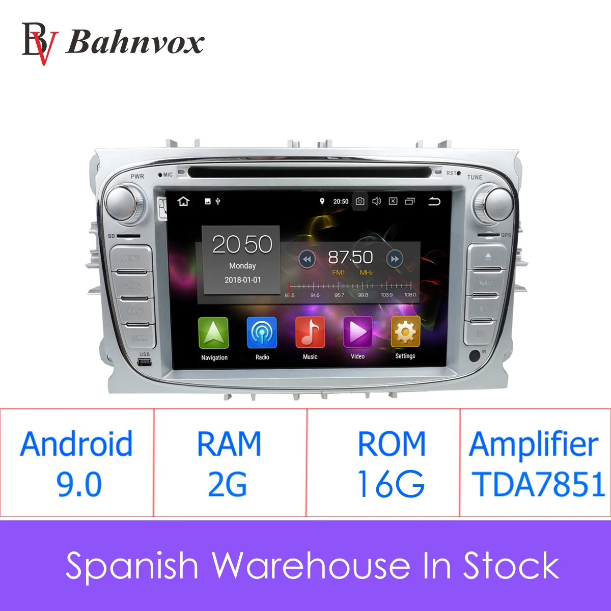 

2 Din Car Radio Android 9 For FORD/Focus/S-MAX/Mondeo/C-MAX/Galaxy Car Multimedia Video DVD Player GPS NAVIGATION DSP HEAD UNIT