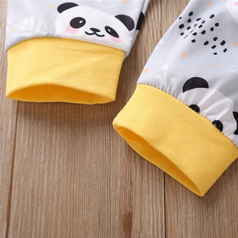 baby clothes Infant Baby Boys Girls Cartoon Pullover Hoodie T-shirt Tops+Pants Outfits Sets ubranka dla niemowlat #4N14 (8)