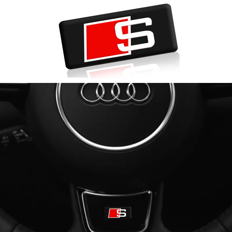 

1 pcs car steering wheel rearview mirror sticker for Audi a3 a4 a5 a6 s4 s5 s6 s7 q3 q5 q7 c5 c6 b6 b7 b8 8p 8v Car Accessories