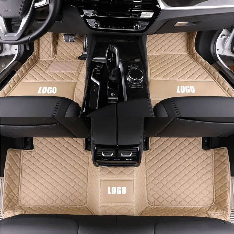 Пользовательские автомобильные коврики кожа Водонепроницаемый для Audi A1 A3 A4 A4L A5 A6