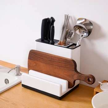 

Multifunctional Kitchen Storage Rack Organizer Spoon Fork Kitchen Countertop rack Kitchen supplies Rack Knife Storage shelf