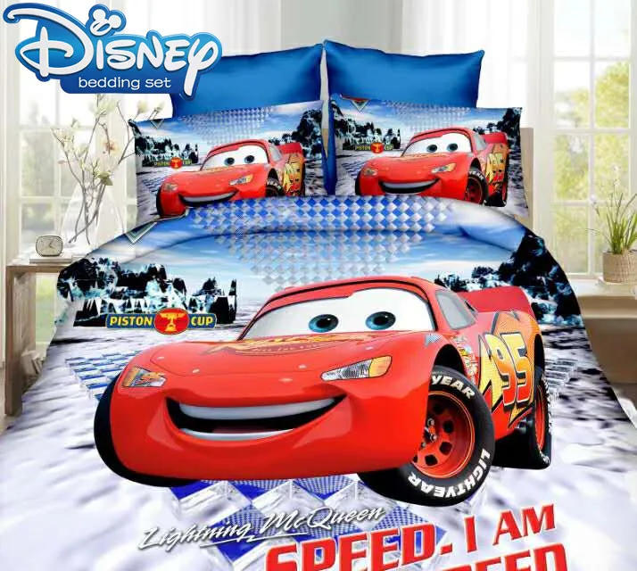 Новинка постельное белье Lightning McQueen с машинками Комплект постельного белья 3d