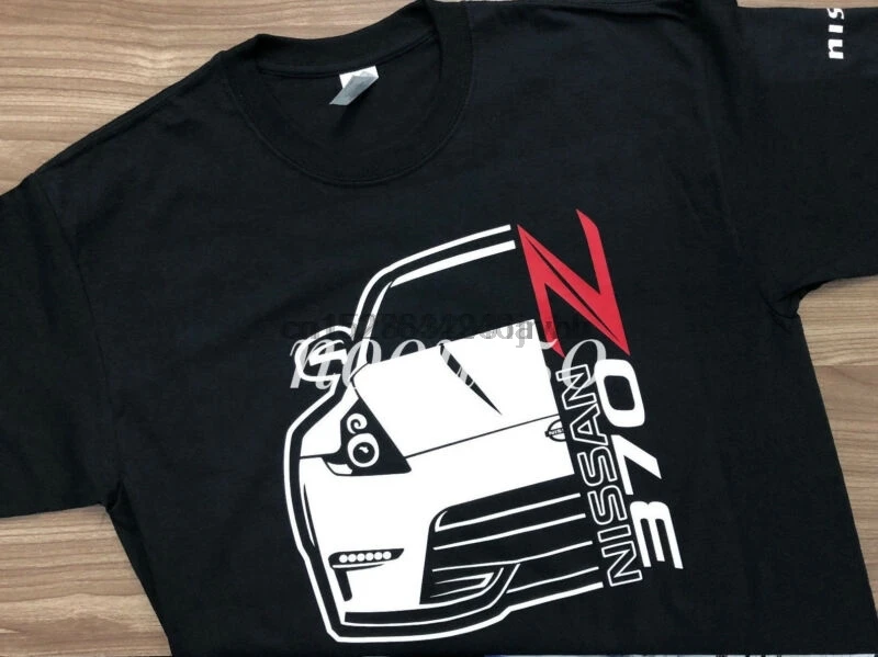 Хлопковая футболка для Nissan 370Z (рубашка азиатского размера) | Мужская одежда