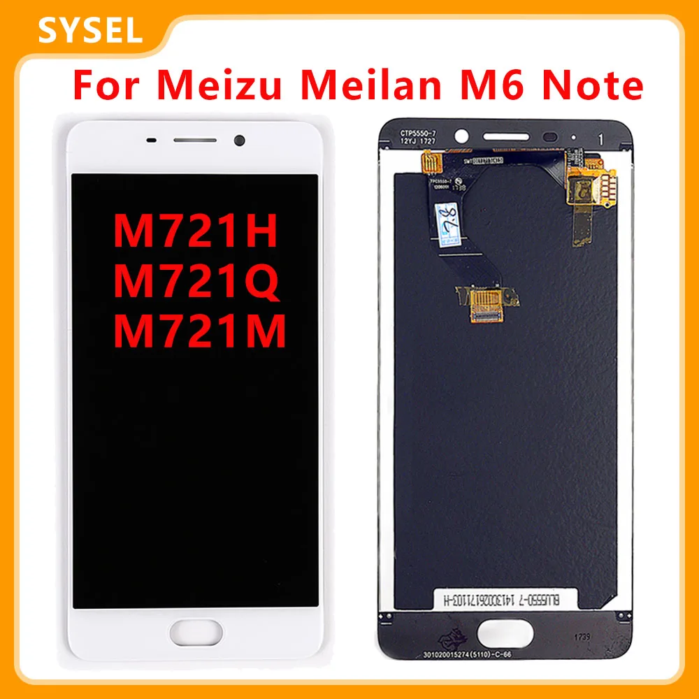 ЖК дисплей с дигитайзером для Meizu Meilan M6 Note сенсорная панель стеклянный датчик в