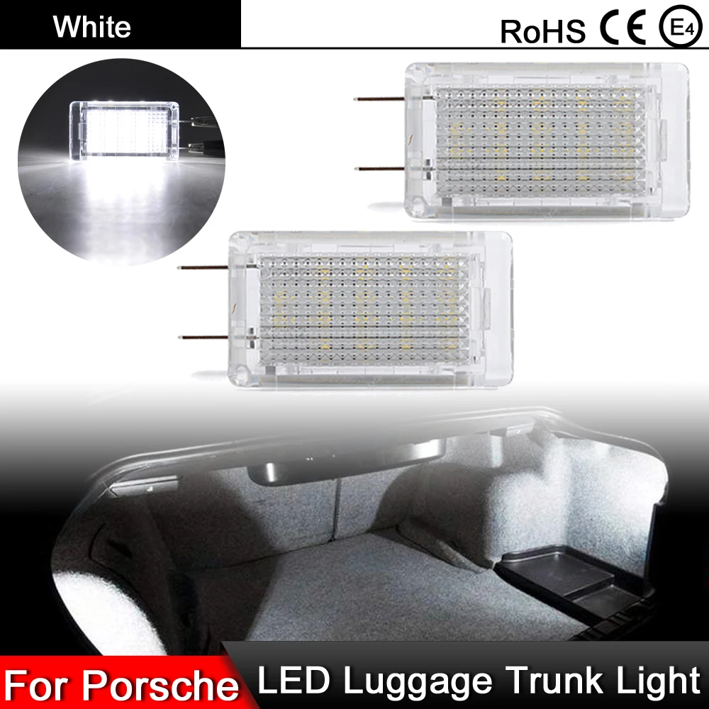 1 Paio Per Porsche Carrera Boxster Cayman Carrera Turbo 911 964 986 987 993 996 997 Led Bianco Bagagliaio Luci Bagagliaio Lampada Bagaglio
