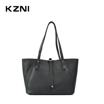 

KZNI Genuine Leather Purse Crossbody Shoulder Women Bag tote bag Clutch Female Handbags Sac a Main Femme De Marque 8103
