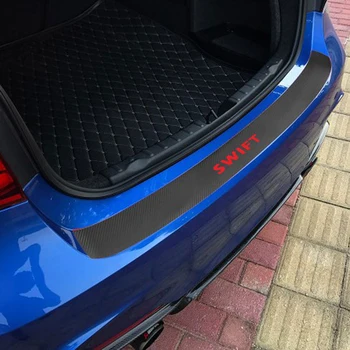 

1PC Car Trunk Bumper Guard Pad for Suzuki Swift PU Leather Car Stickers Guard Pads Protector Car-styling Auto Accessories