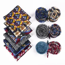 Мужской галстук из искусственного шелка с цветочным принтом, Женский Галстук в винтажном стиле