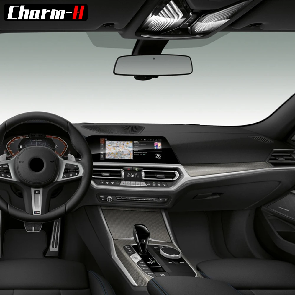 For BMW 3 Series G20 2019 2020 Car Door Center Console Media Film Central AC Navigation Screen TPU Protector Film Accessories