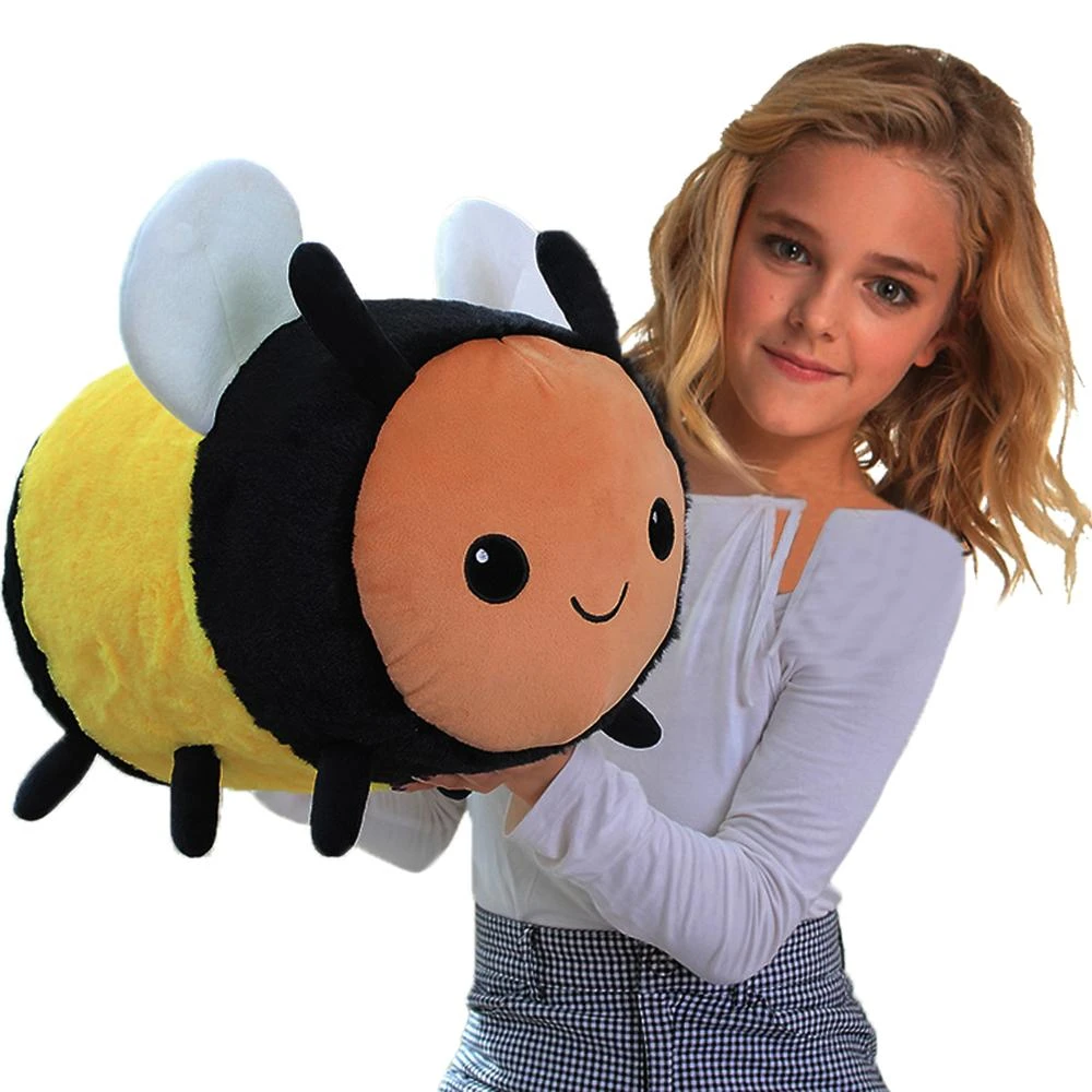ベビーぬいぐるみおもちゃバンブルビーぬいぐるみ蜂buzzy蜂蜜蜂ぬいぐるみてんとう虫のおもちゃ黄色脂肪寄り添う蜂ふわふわ枕子供のギフト Aliexpress