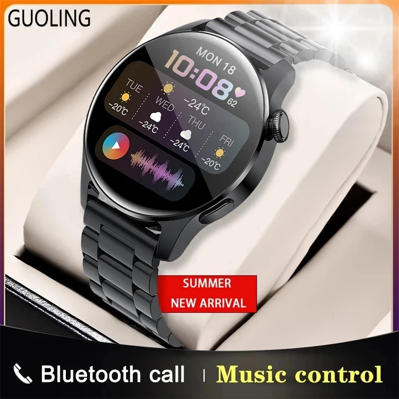 2021 New For HUAWEI Smart Watch Men Waterproof Sport Fitness 260MAH Large Battery HD Bluetooth Call Smartwatch Android IOS | Электроника