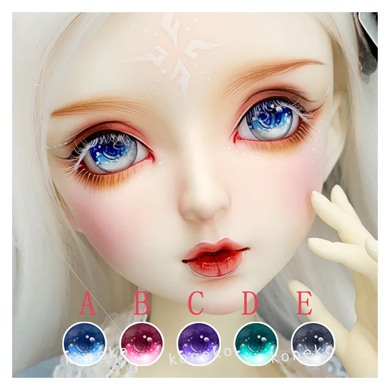 Глаза BJD 10 мм 24 диаметр глаза красивые Мультяшные для 1/8 1/6 1/4 1/3 SD DD кукольные